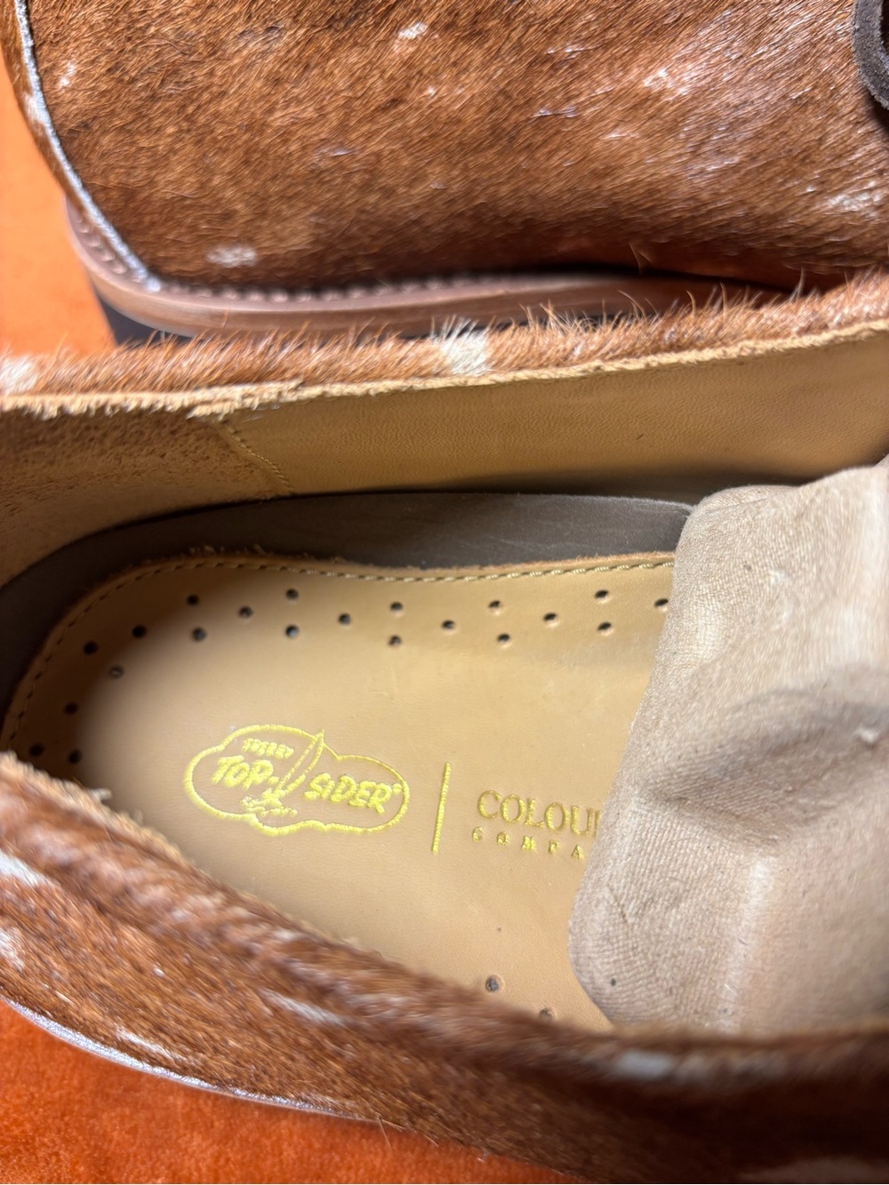 Sperry Brown Spotted Leather Lace-Up Loafers - Picture 3 of 8